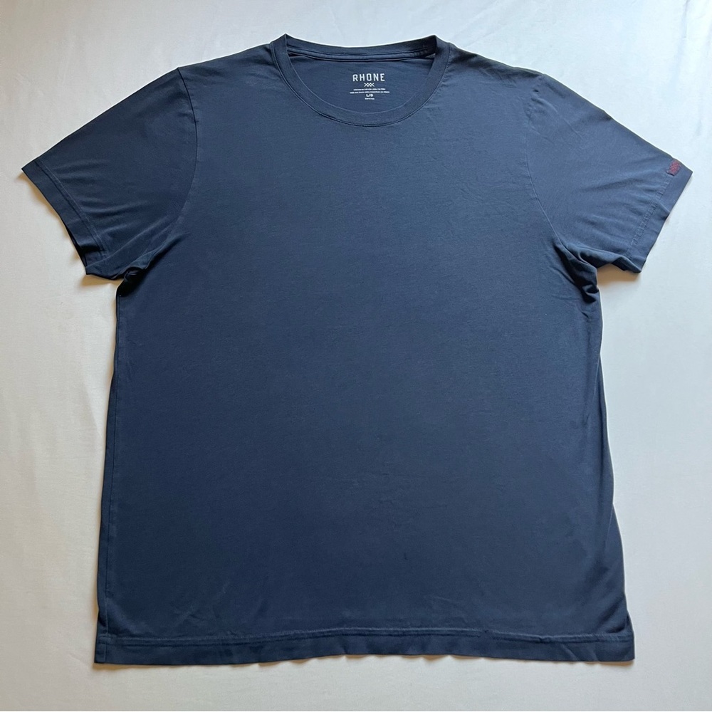 RHONE blue‎ men’s knit crew neck short sleeve T-shirt